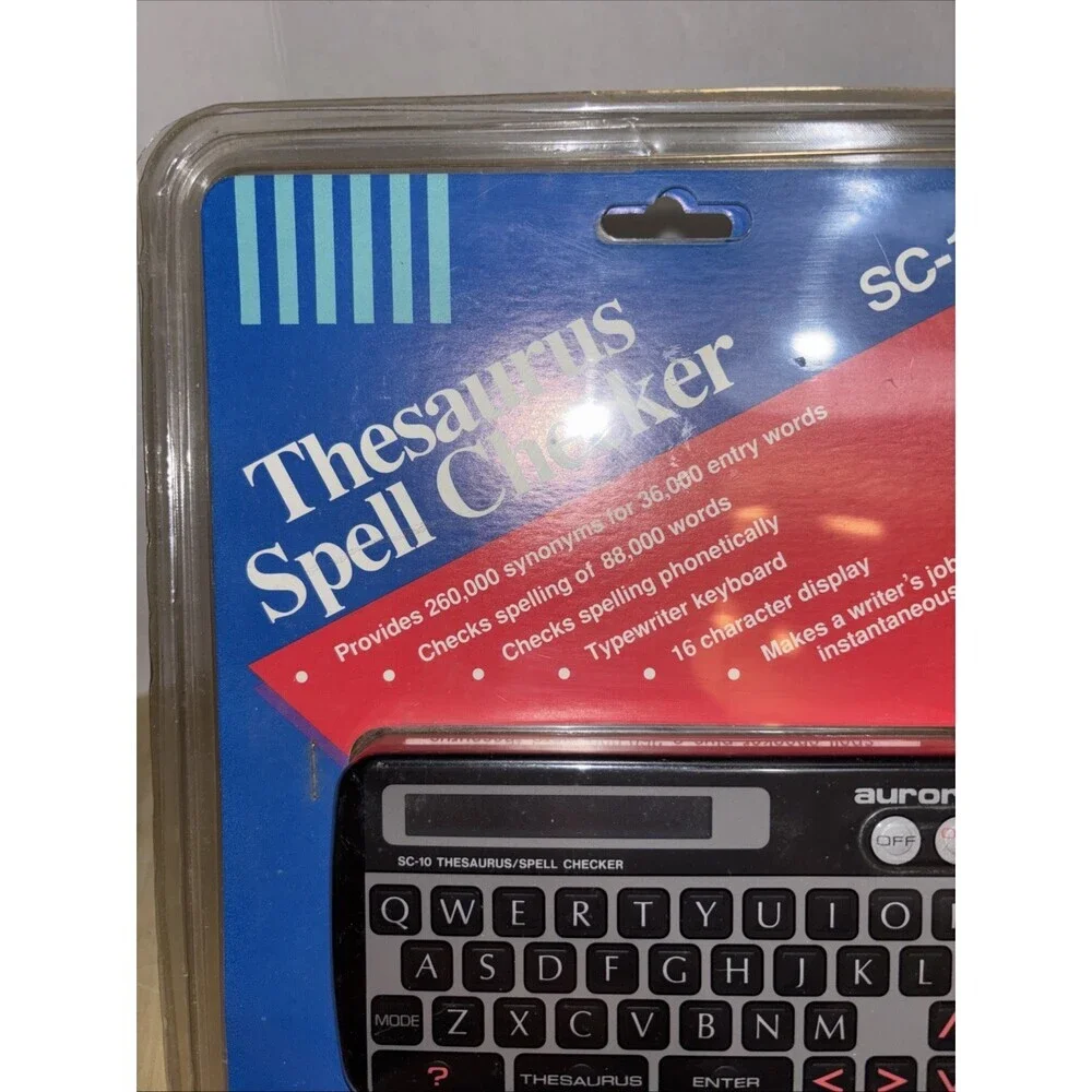 Vintage Aurora SC-10 Thesaurus Spell Checker NEW OLD STOCK 1989